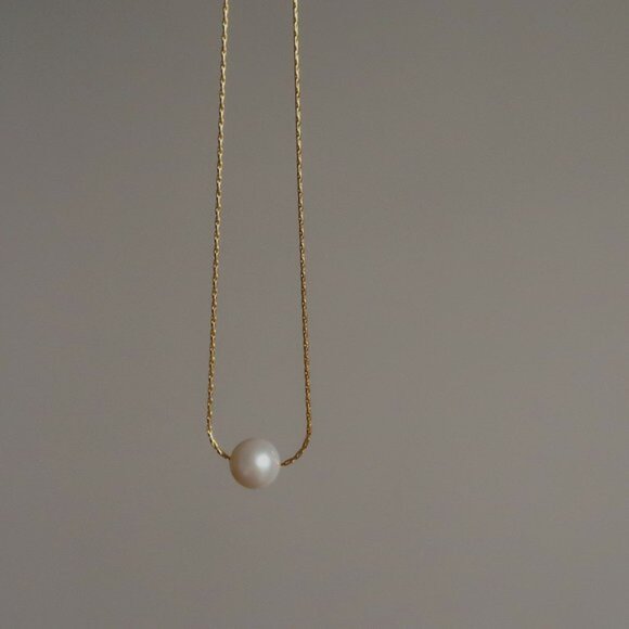 NEW 18K Gold Plated Fresh Water Pearl Necklace - Picture 3 of 8